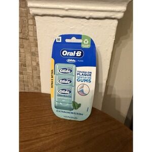 ORIGINAL  1 Pack of 3 Oral B Glide Pro Health Comfort Plus Floss Mint 131.2 Yd
